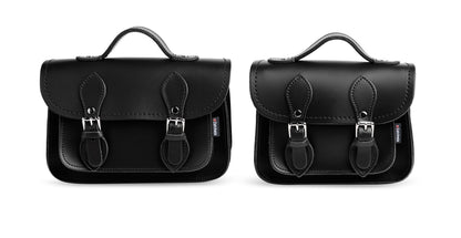 Handmade Leather Micro Satchel – Black