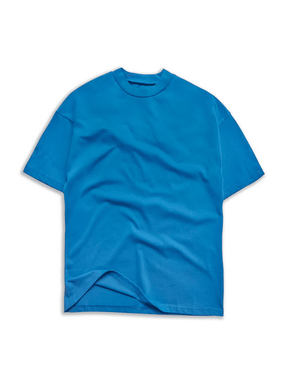 Blue Positano Big Logo T-Shirt - Bascora