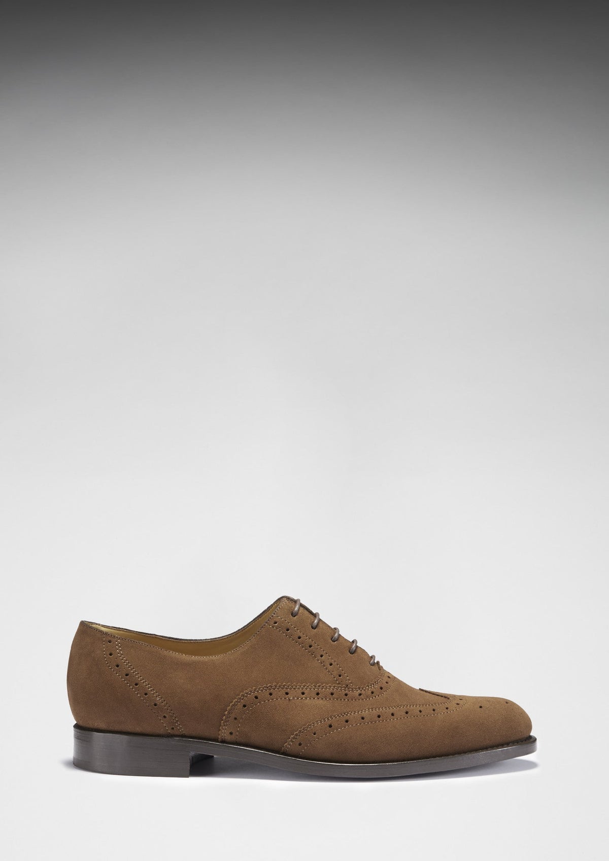 Hugs & Co. Brown Suede Brogues with Goodyear Welted Leather Sole for Men