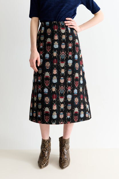 Buffy Beetlejuice Jacquard Midi Skirt – Multicoloured - Bascora