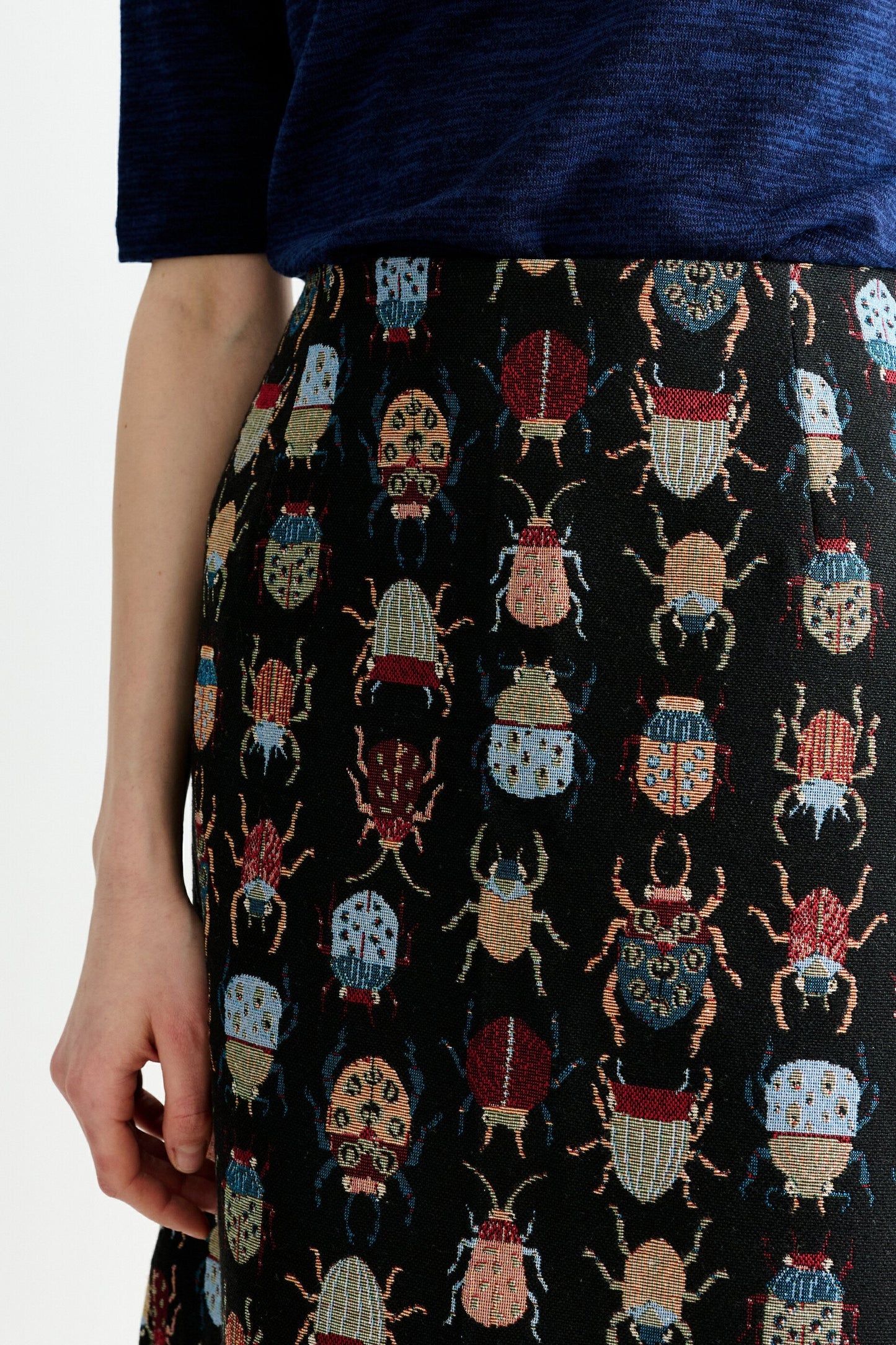 Buffy Beetlejuice Jacquard Midi Skirt – Multicoloured - Bascora