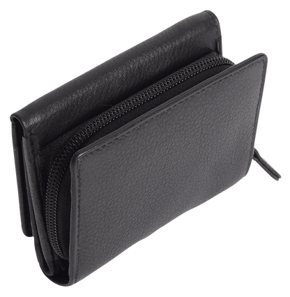 Carla RFID Leather Trifold Purse - Bascora