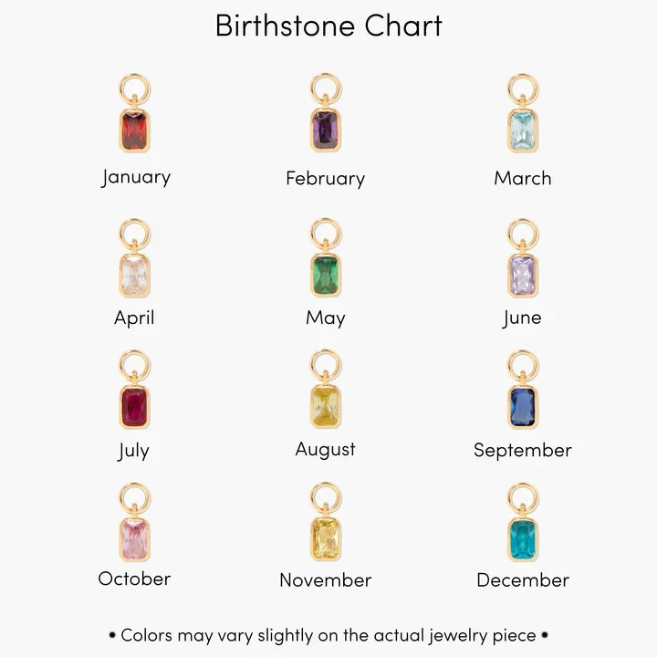 Savaé Design Birthstone Initial Pendant Necklace