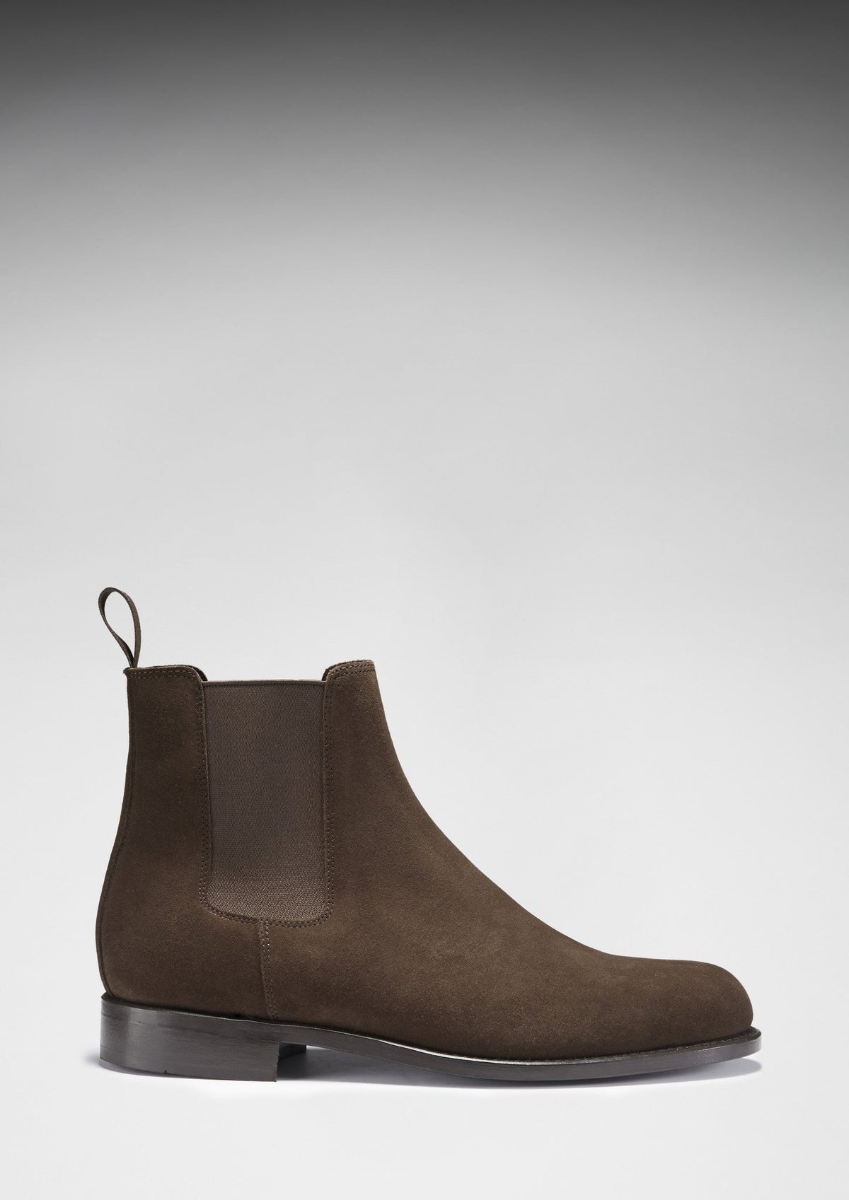 Hugs & Co. Brown Suede Chelsea Boots with Goodyear Welted Leather Sole for Men