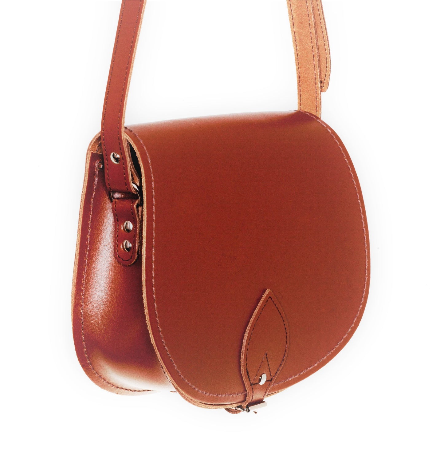 Handmade Leather Saddle Bag – Chestnut
