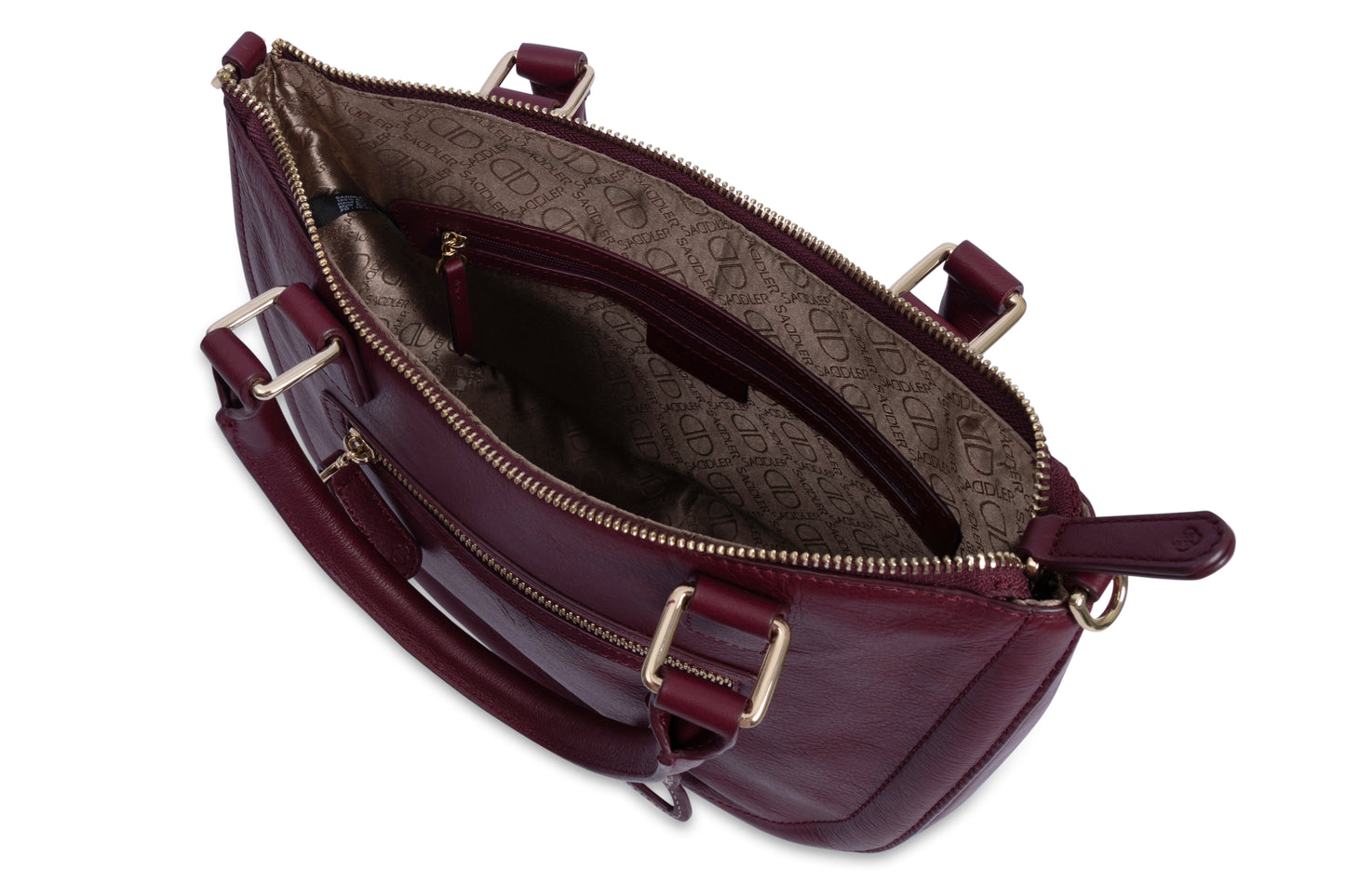 Chloe Leather Twin-Handle Handbag – Saddler - Bascora