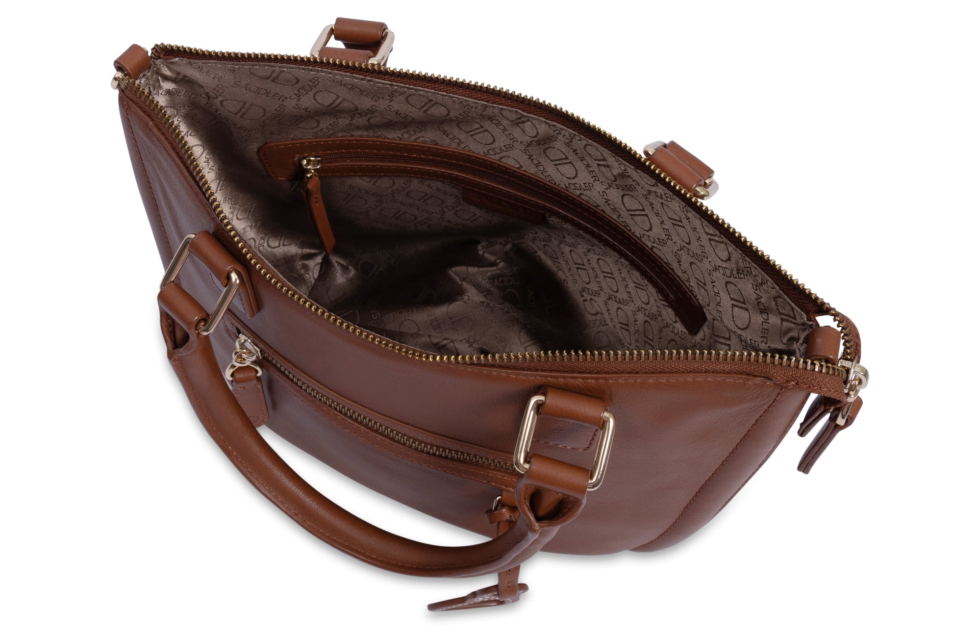 Chloe Leather Twin-Handle Handbag – Saddler - Bascora
