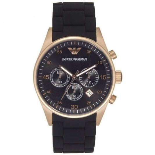 Emporio Armani AR5906 Ladies Sportivo Chronograph Rose Gold Watch