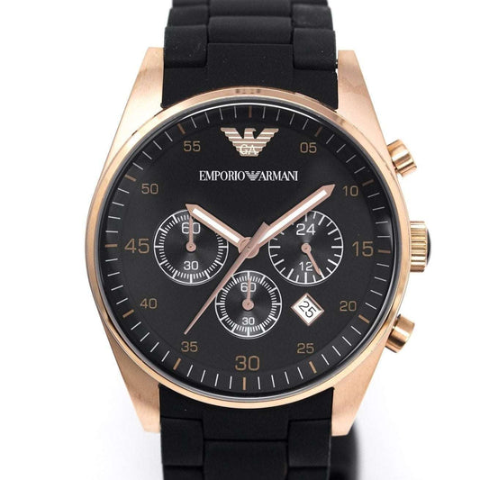Emporio Armani AR5906 Ladies Sportivo Chronograph Rose Gold Watch