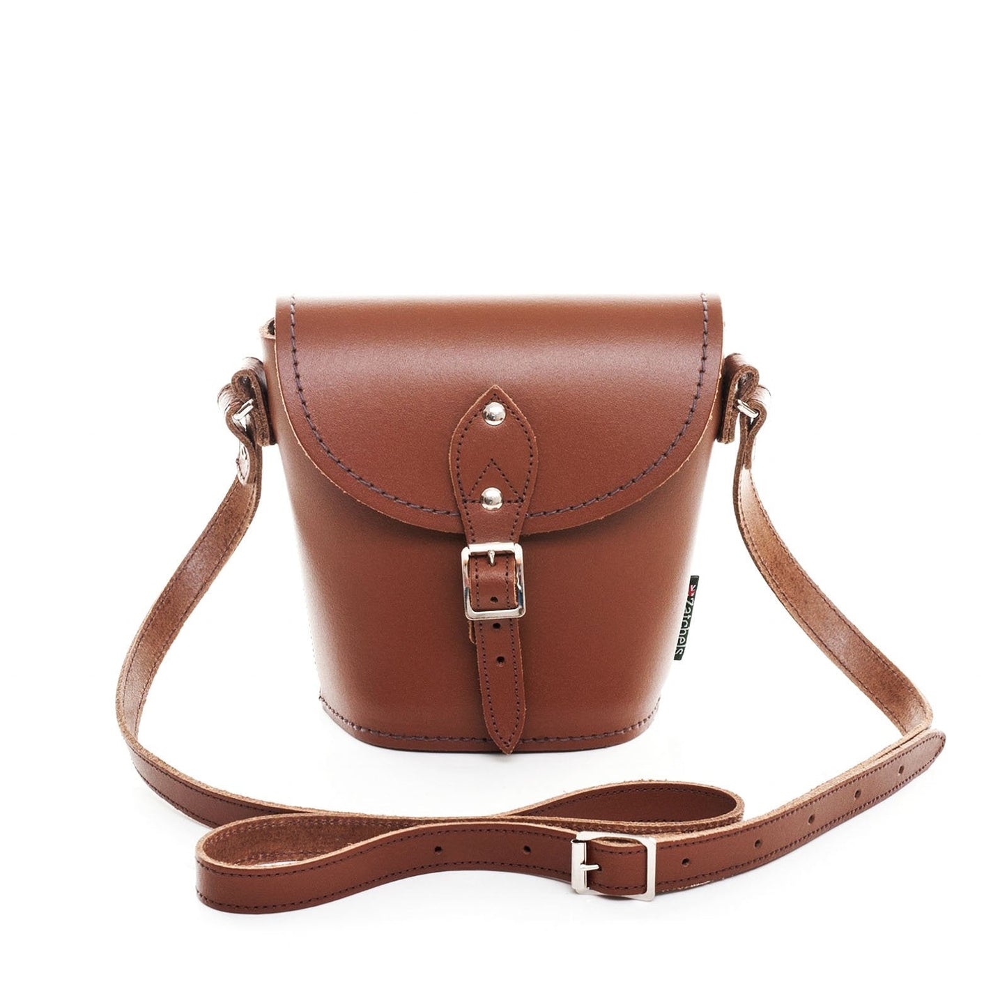 Handmade Leather Barrel Bag – Chestnut