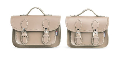 Handmade Leather Micro Satchel – Iced Coffee
