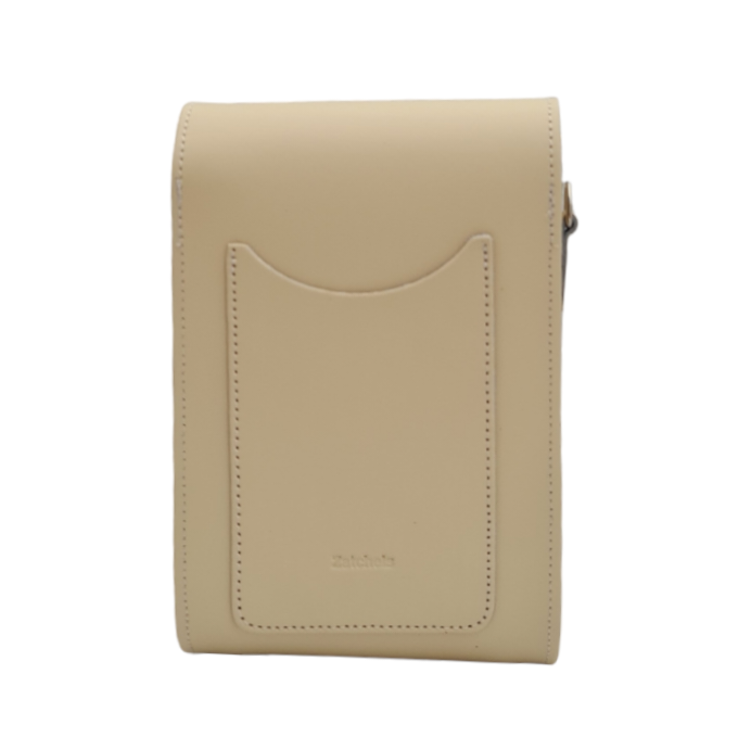 Handmade Leather Festival Phone Bag – Cream