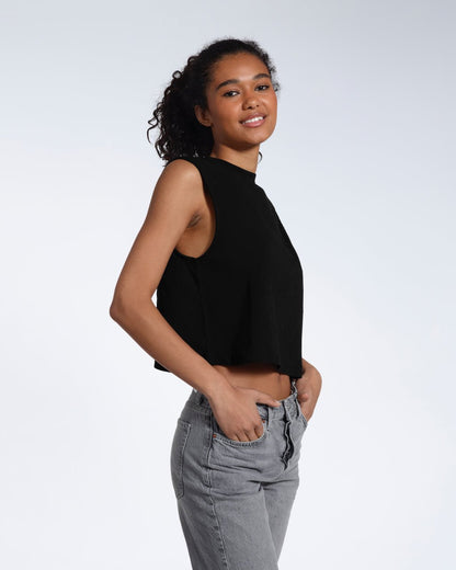 Crew Neck Organic Tank Top - Bascora