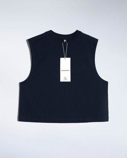 Crew Neck Organic Tank Top - Bascora