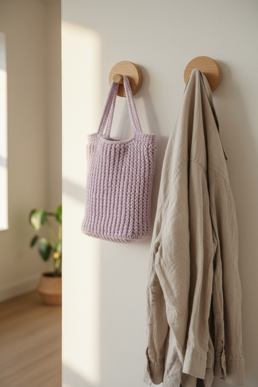 Crochet Bag Hanging Lifestyle