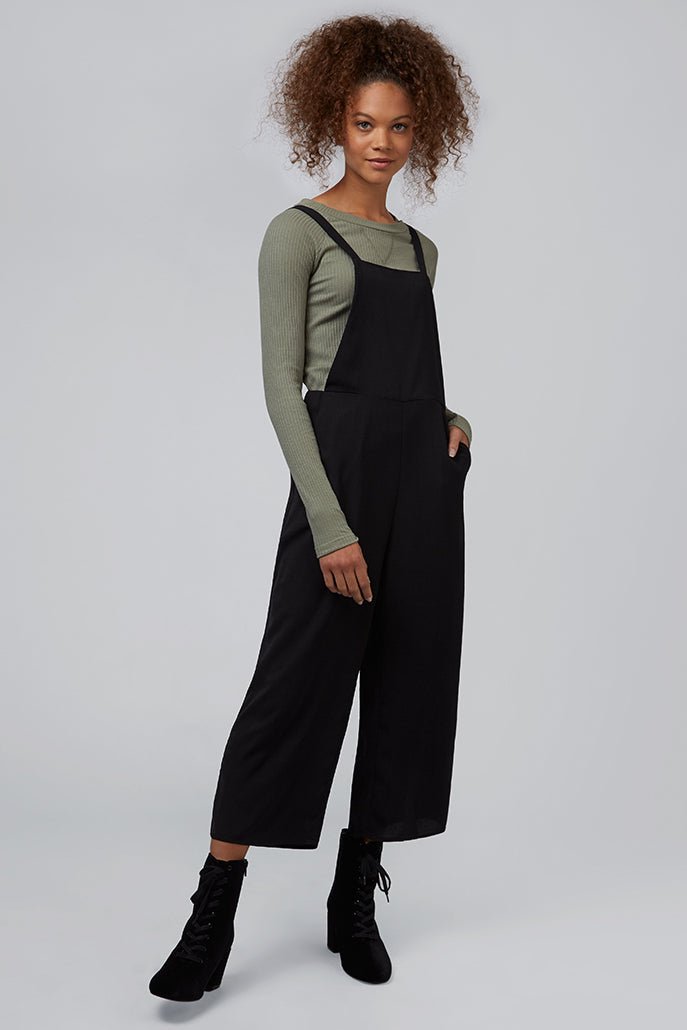 Davis Black Strappy Jumpsuit - Bascora