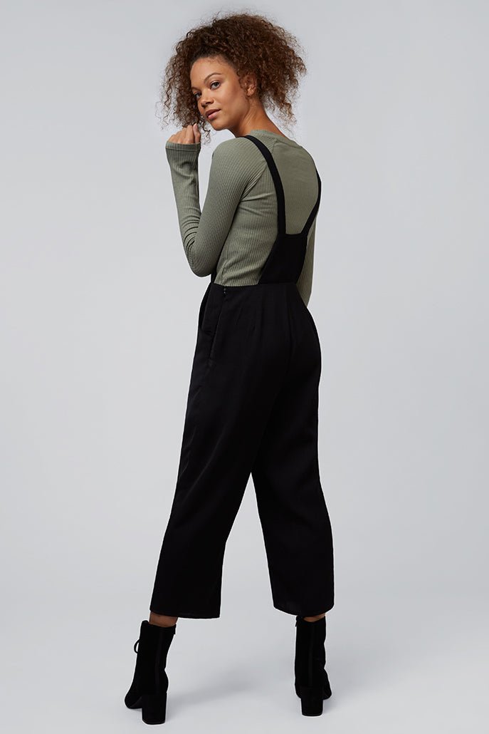 Davis Black Strappy Jumpsuit - Bascora