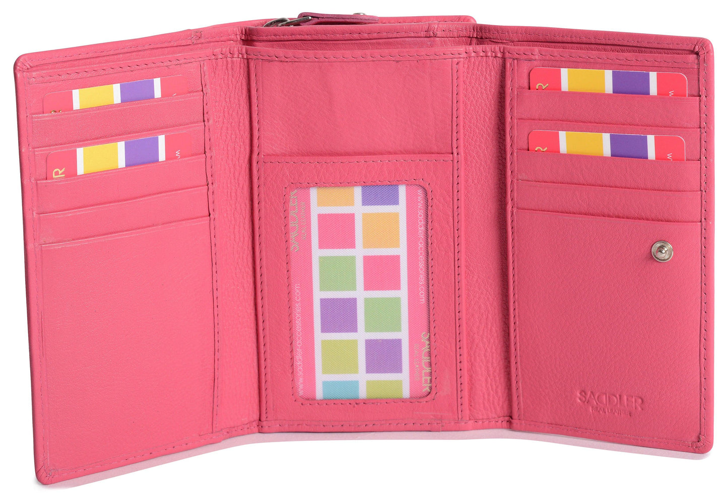 Eleanor Trifold Leather Purse - Bascora