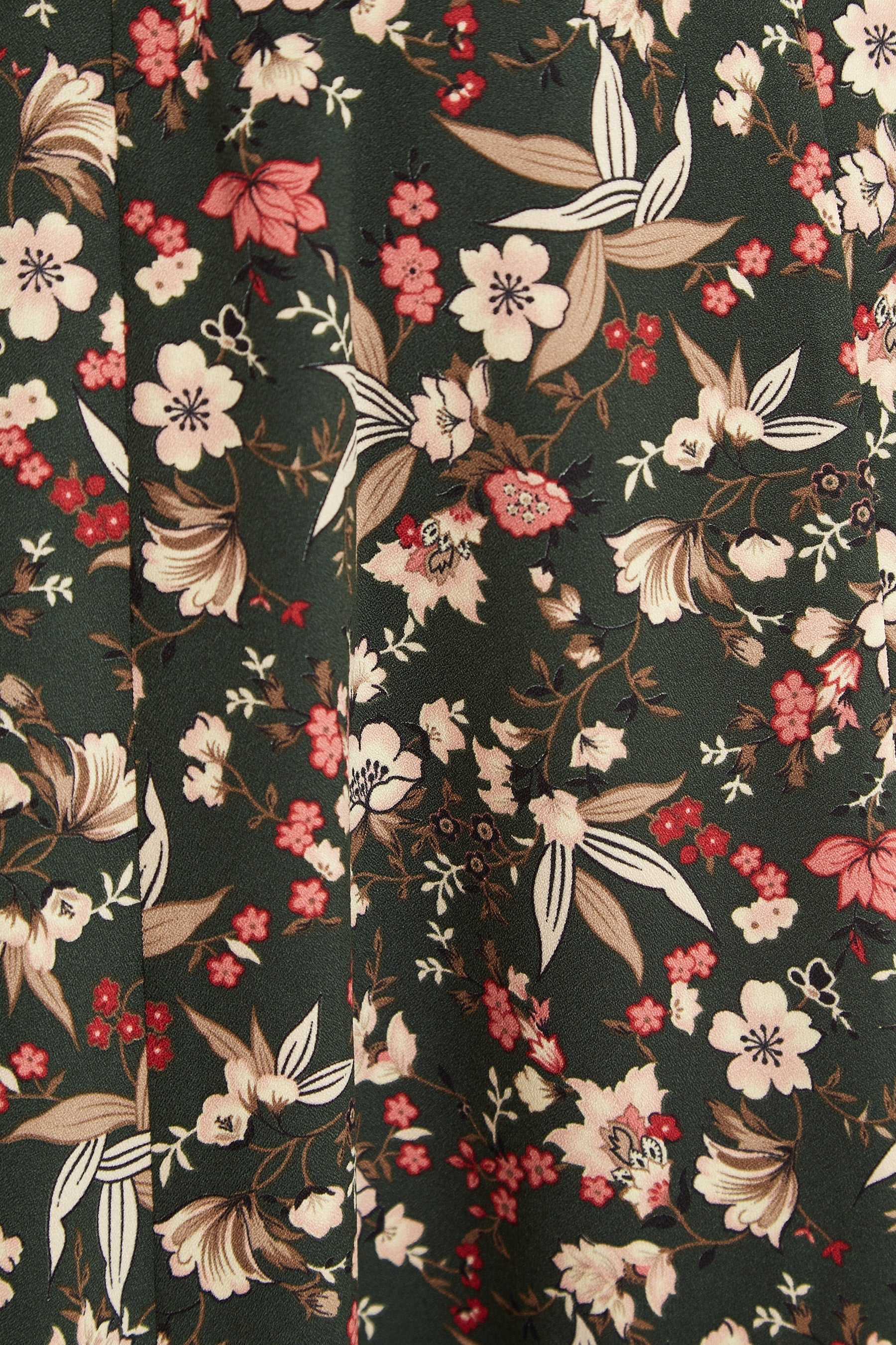 close up Eveleen Tapestry Print Long Sleeve Midi Dress