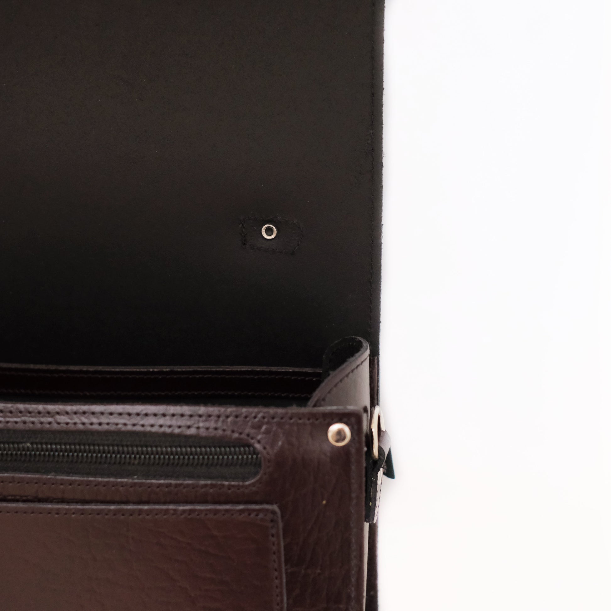 Executive Handmade Leather Sugarcube Grande - Marsala Red - Bascora