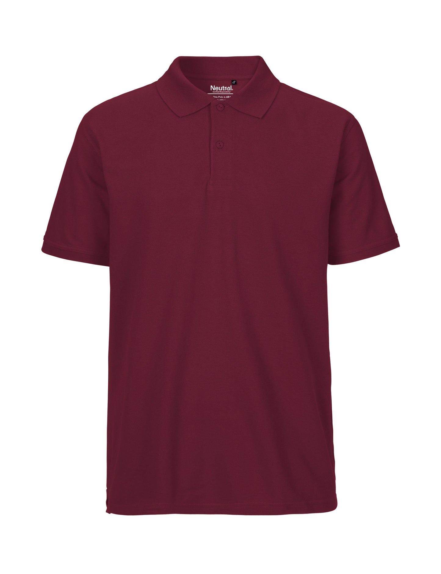 maroon Fairtrade Organic Polo Shirt – Men's - Bascora