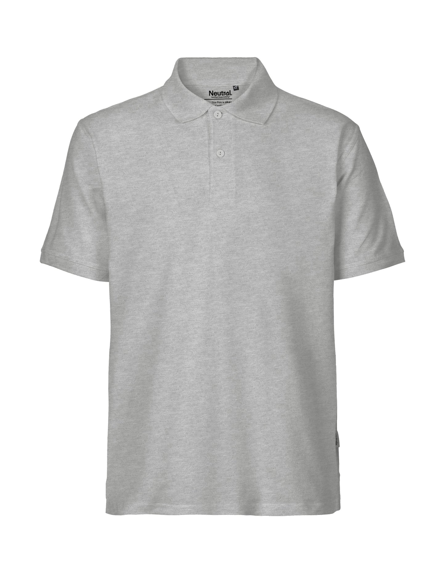 grey Fairtrade Organic Polo Shirt – Men's - Bascora