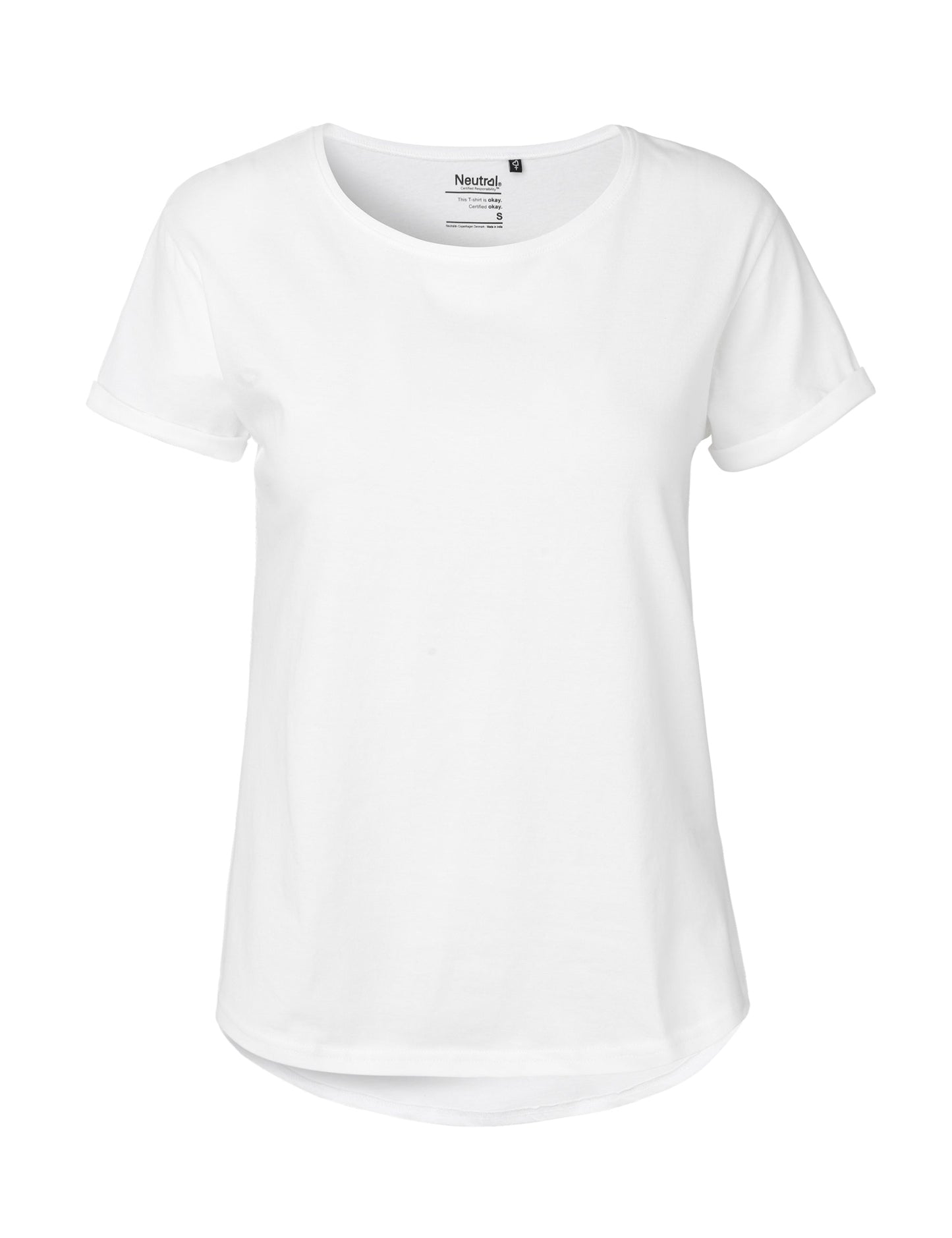 Fairtrade Organic Roll Up Sleeve T-shirt – Women's - Bascora
