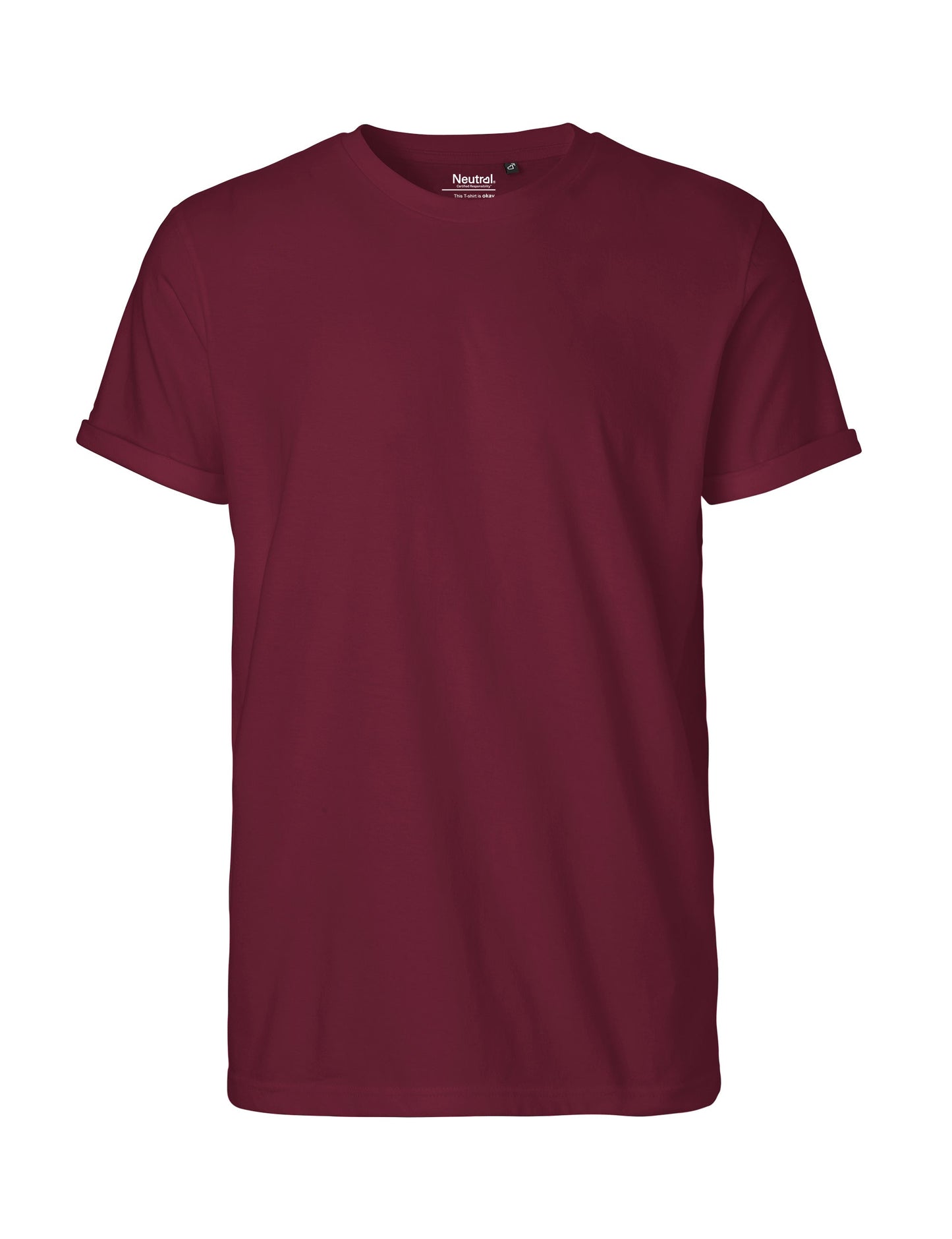 Fairtrade Organic Rolled Sleeve T-shirt – Men's - Bascora