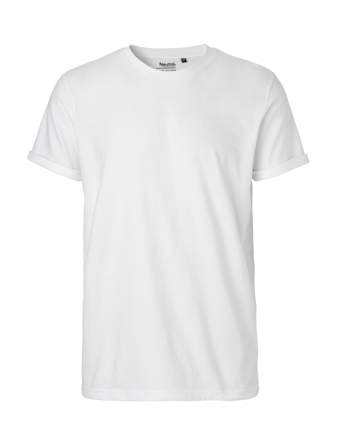 Fairtrade Organic Rolled Sleeve T-shirt – Men's - Bascora