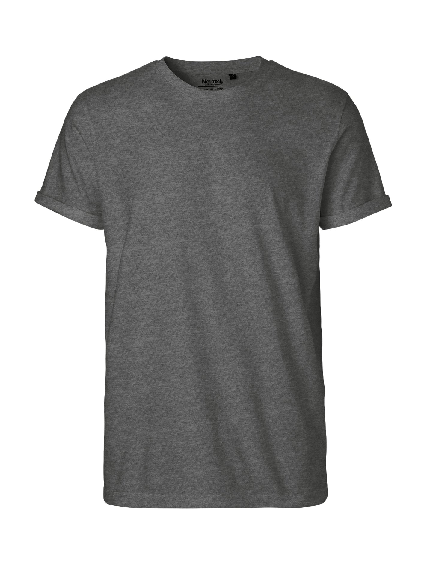 Fairtrade Organic Rolled Sleeve T-shirt – Men's - Bascora
