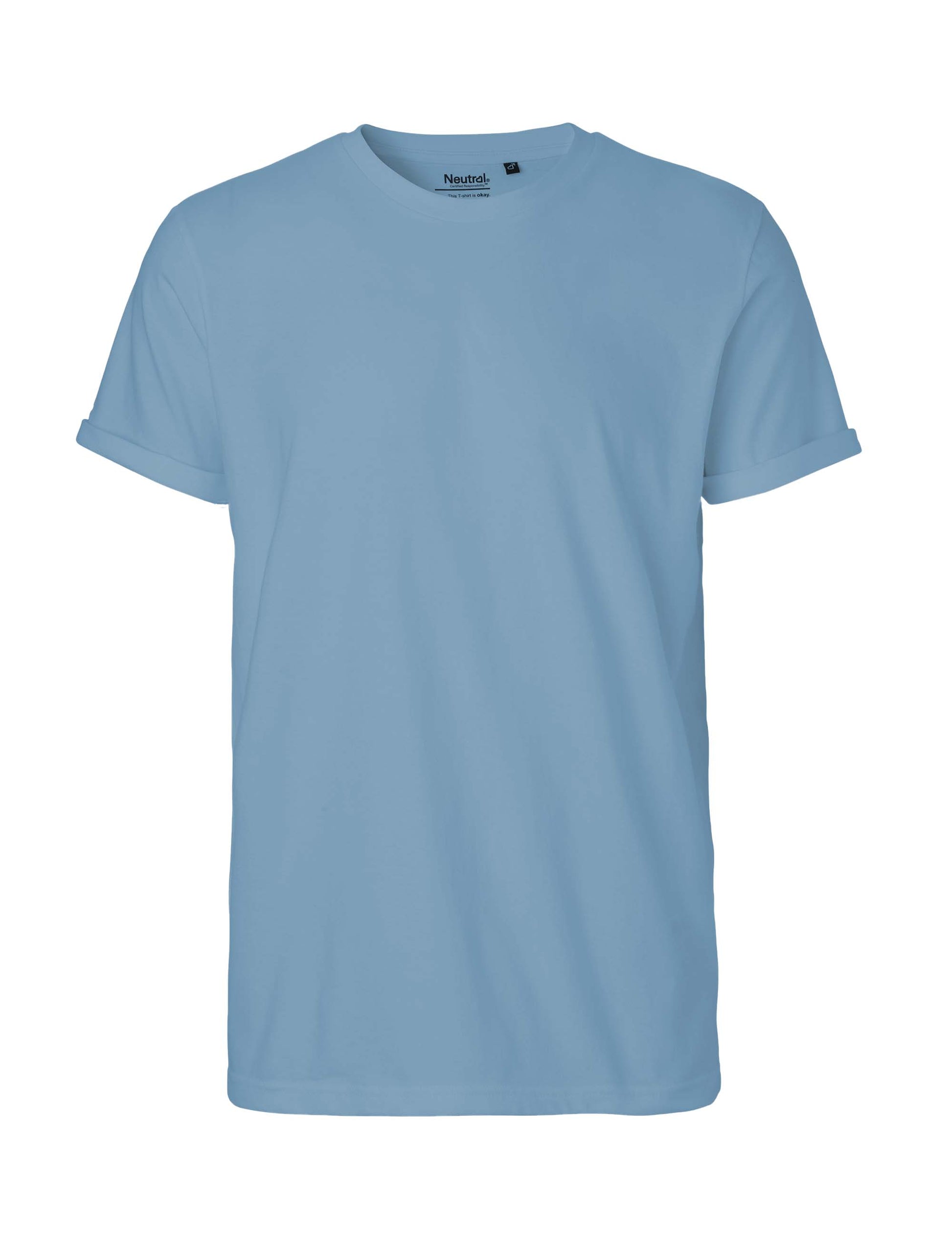 Fairtrade Organic Rolled Sleeve T-shirt – Men's - Bascora