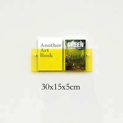 Floating Acrylic Magazine Holder