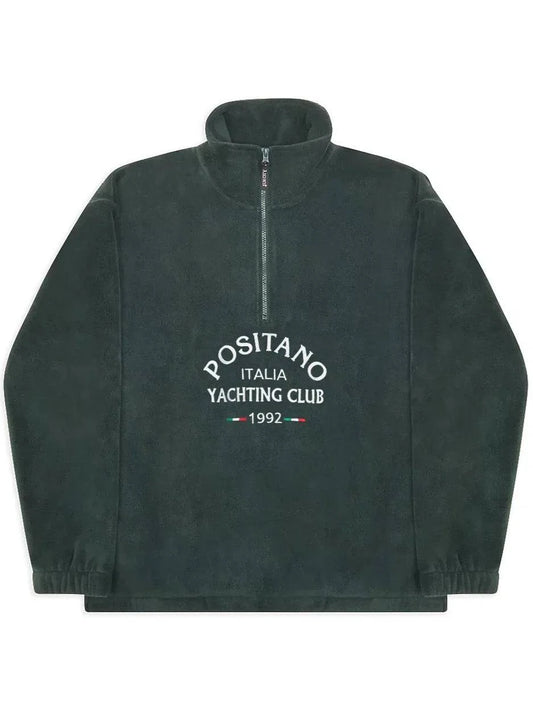 Positano Yacht Fleece Green - Bascora