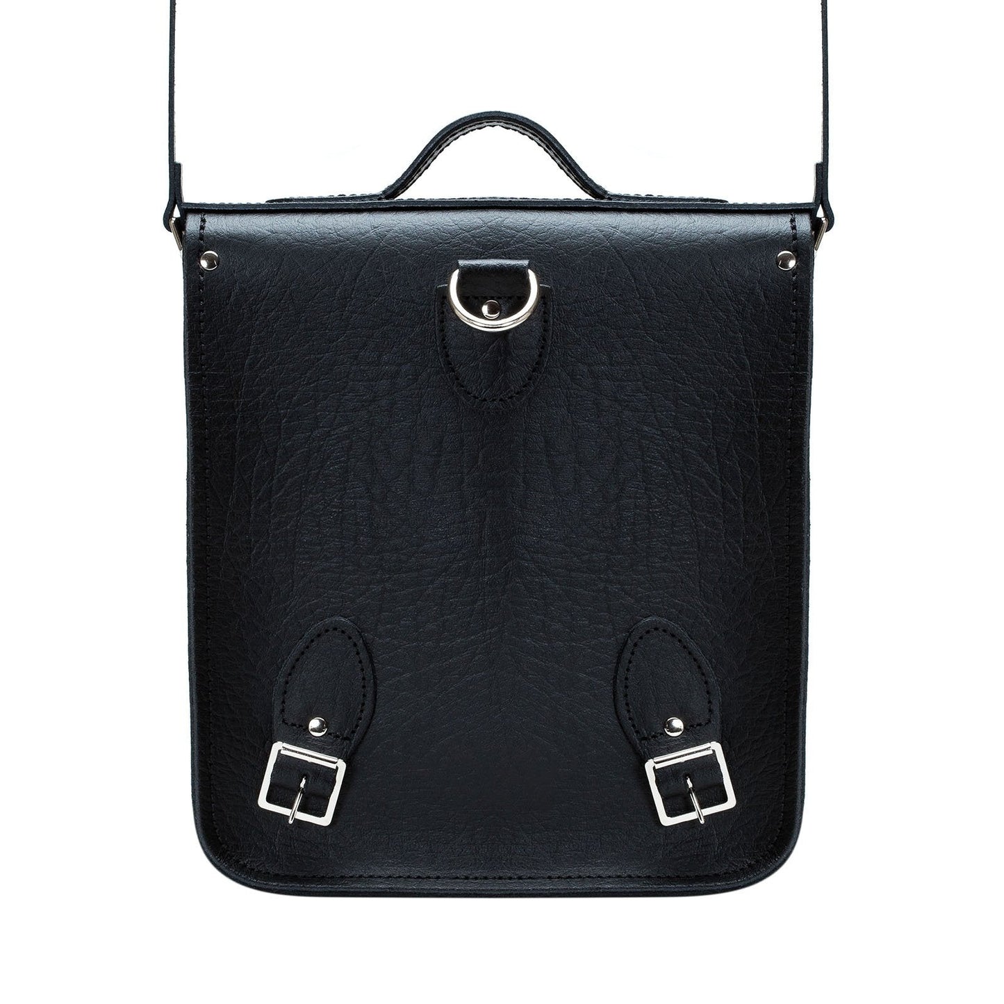Handmade Leather City Backpack - Black Executive - Bascora