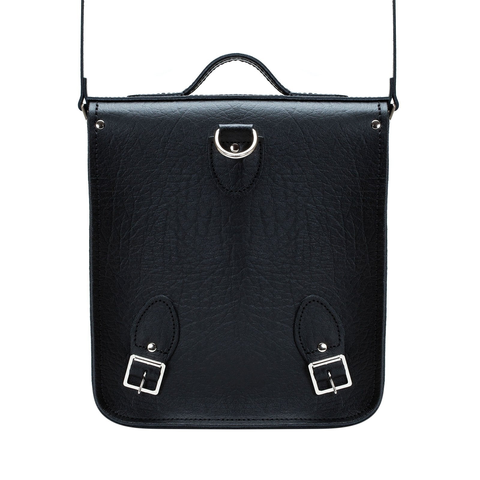 Handmade Leather City Backpack - Black Executive - Bascora