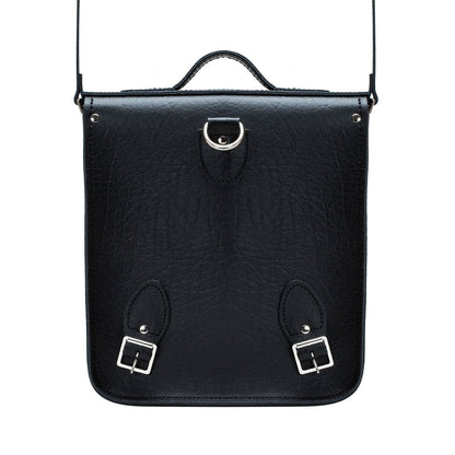 Handmade Leather City Backpack - Black Executive - Bascora