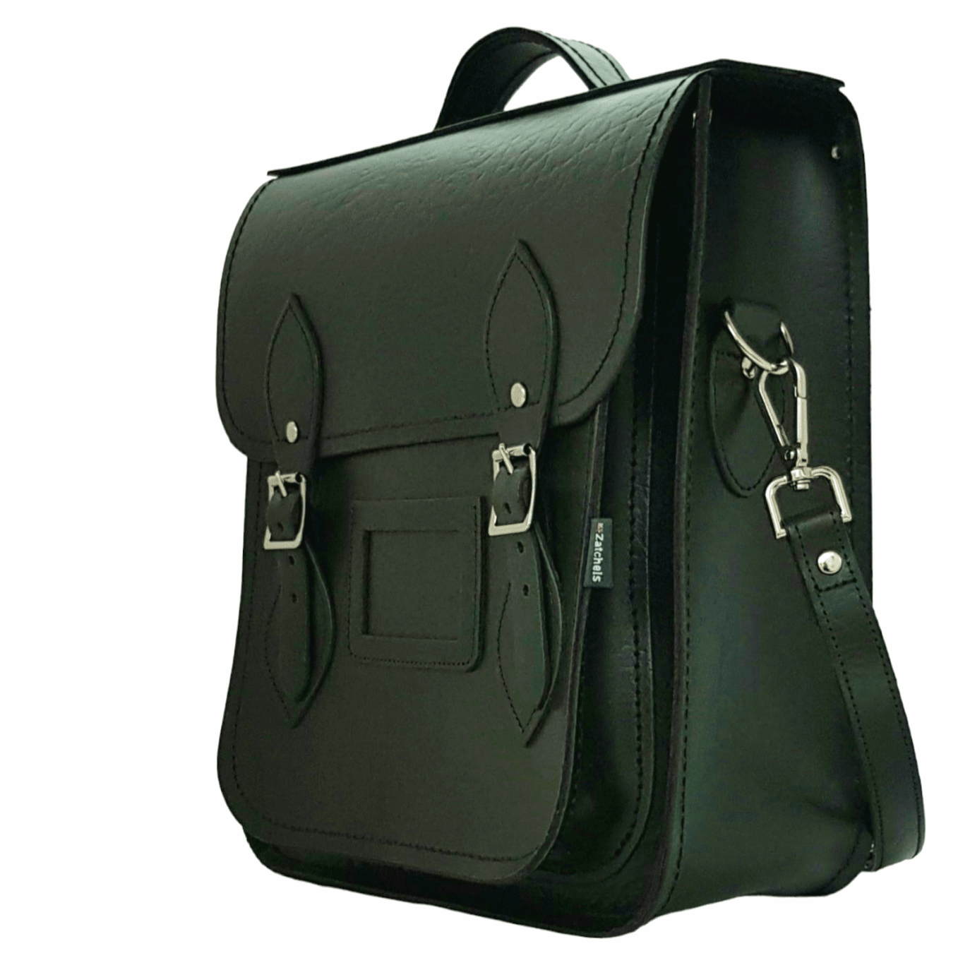 Handmade Leather City Backpack - Executive - British Racing Green - Bascora