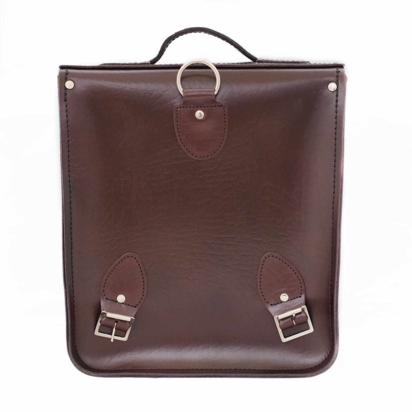 Handmade Leather City Backpack - Marsala Red Executive - Bascora