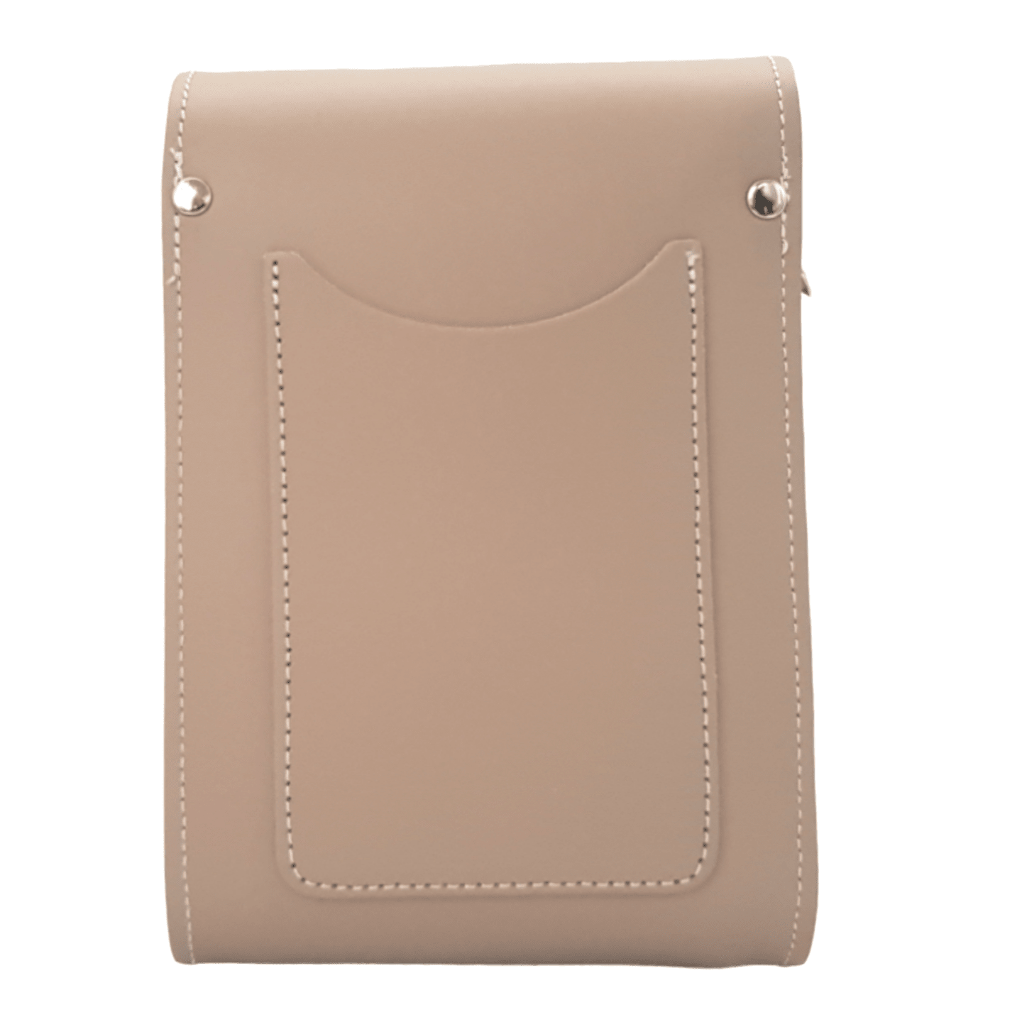 Handmade Leather Festival Phone Bag - Iced Coffee - Bascora