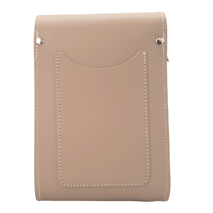 Handmade Leather Festival Phone Bag - Iced Coffee - Bascora