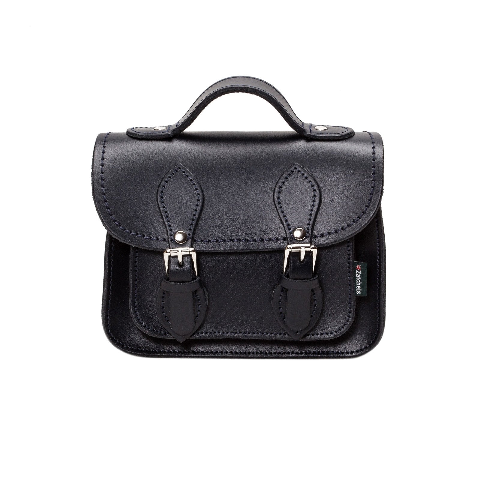 Handmade Leather Micro Satchel Black