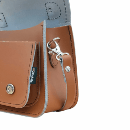 Handmade Leather Micro Satchel Burnt Orange | Bascora