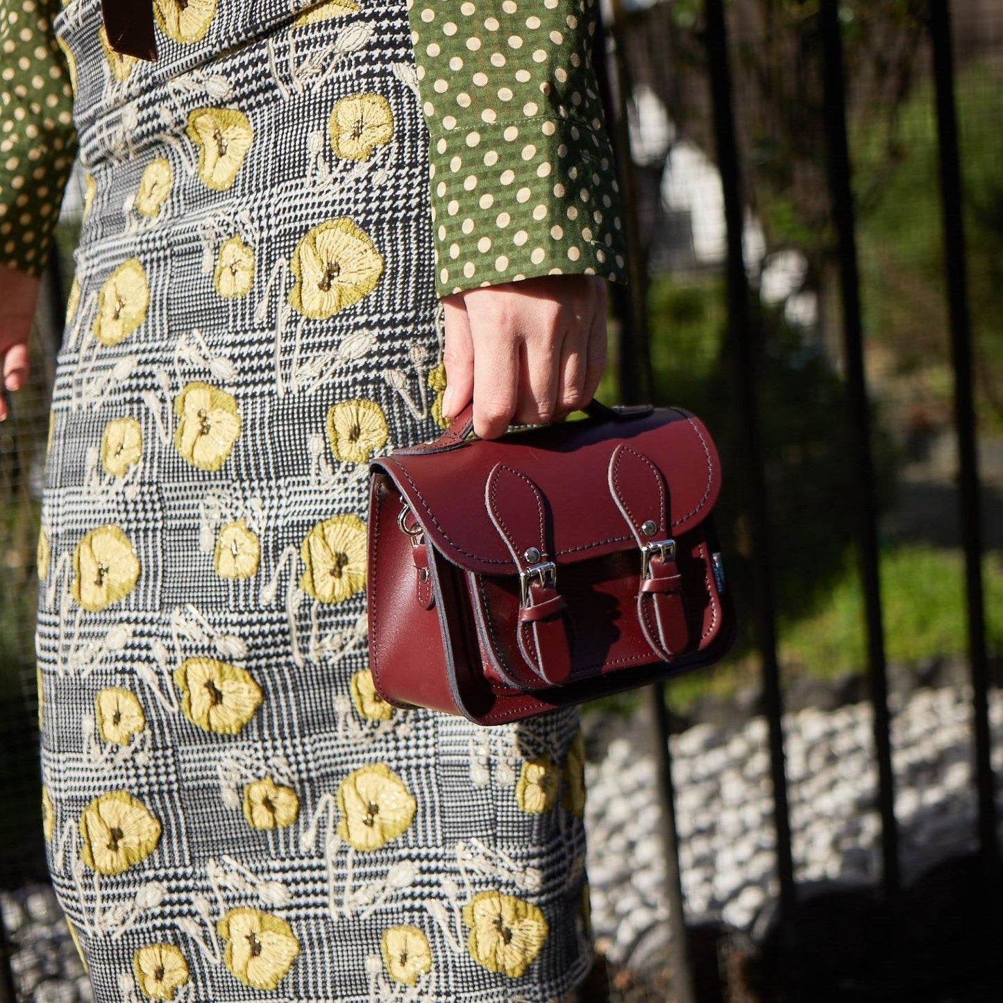 Handmade Leather Micro Satchel Dark Brown | Bascora
