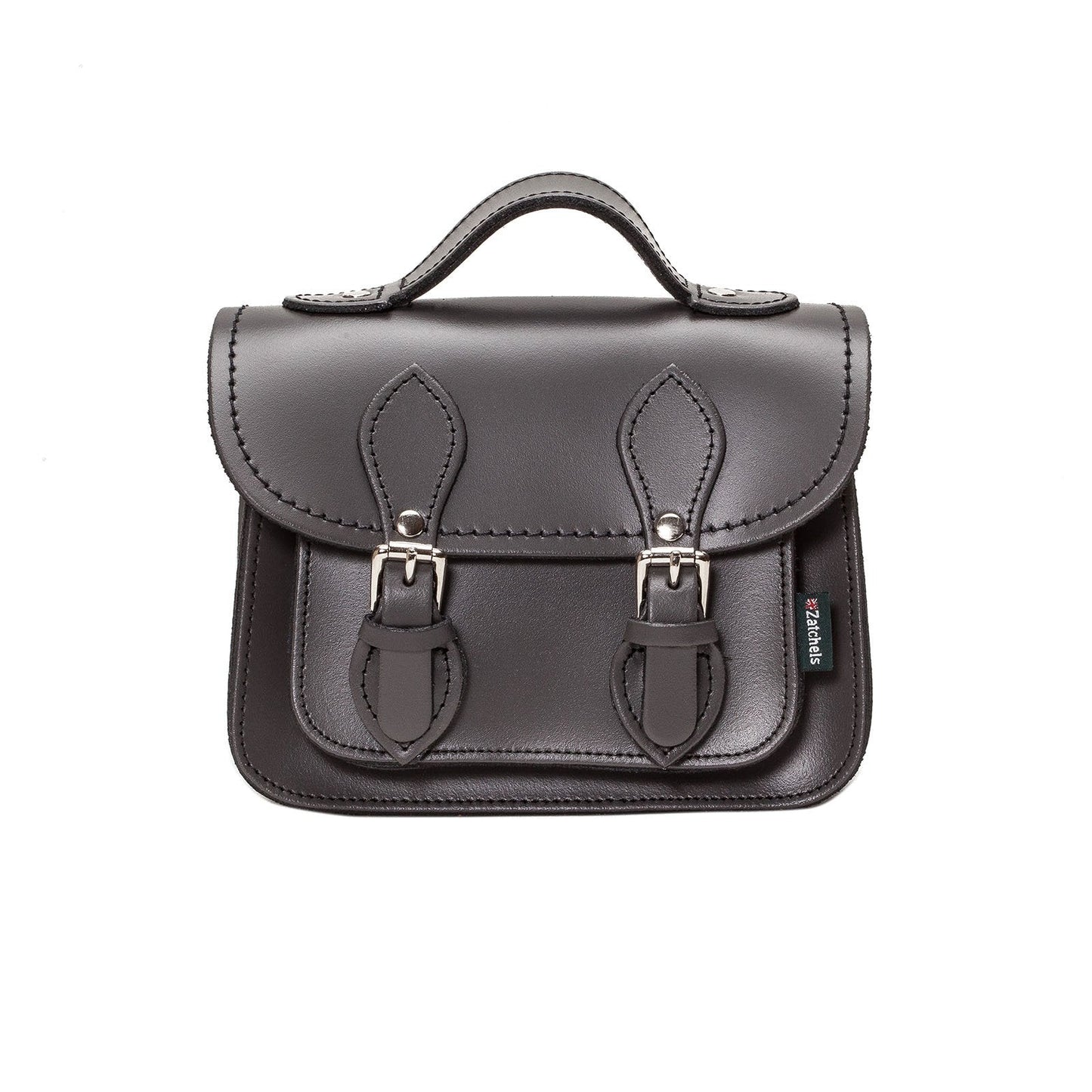 Handmade Leather Micro Satchel Graphite