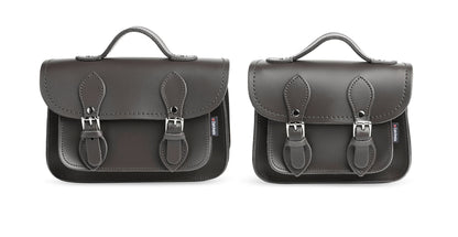 Handmade Leather Micro Satchel Graphite
