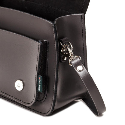 Handmade Leather Micro Satchel Graphite
