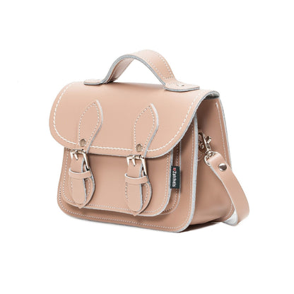 side of Handmade Leather Micro Satchel Iced Coffee