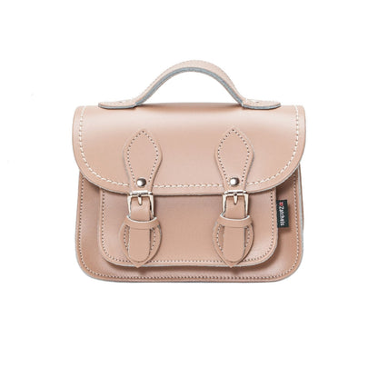 Handmade Leather Micro Satchel Iced Coffee