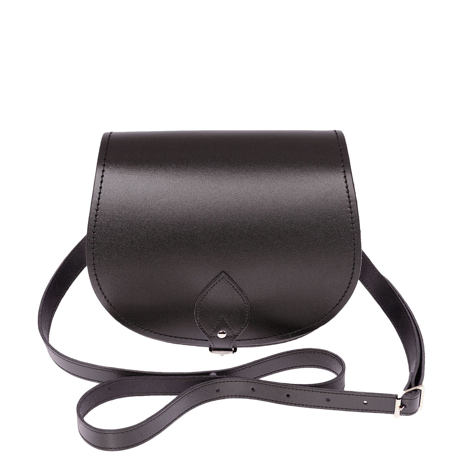 Handmade Leather Saddle Bag – Graphite - Bascora