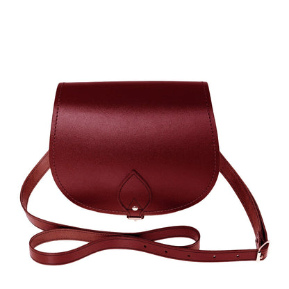 Handmade Leather Saddle Bag - Oxblood - Bascora